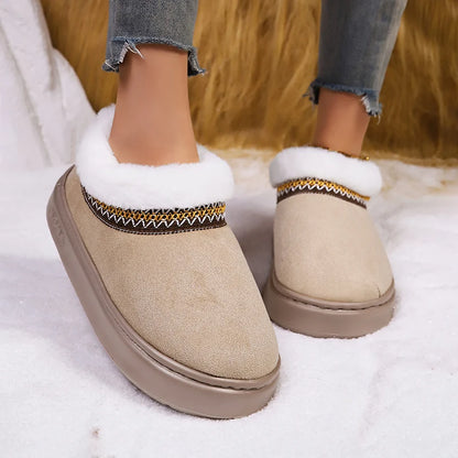 Lyxiga Fuzzy Ankelstövlar för Kvinnor™