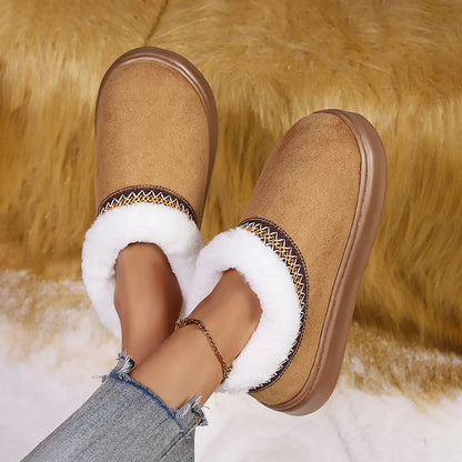 Lyxiga Fuzzy Ankelstövlar för Kvinnor™