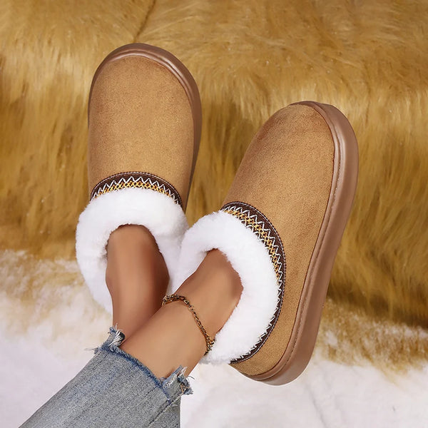 Lyxiga Fuzzy Ankelstövlar för Kvinnor™