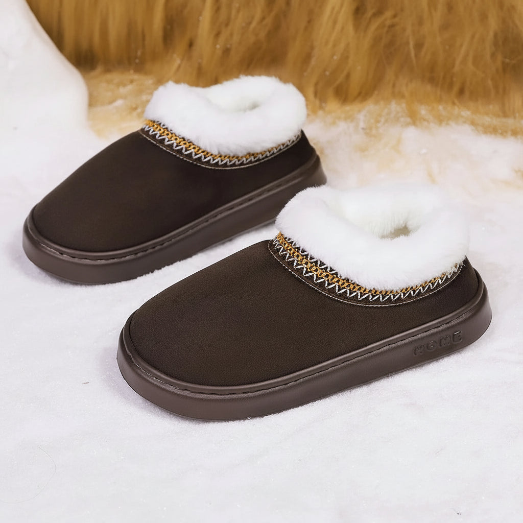 Lyxiga Fuzzy Ankelstövlar för Kvinnor™