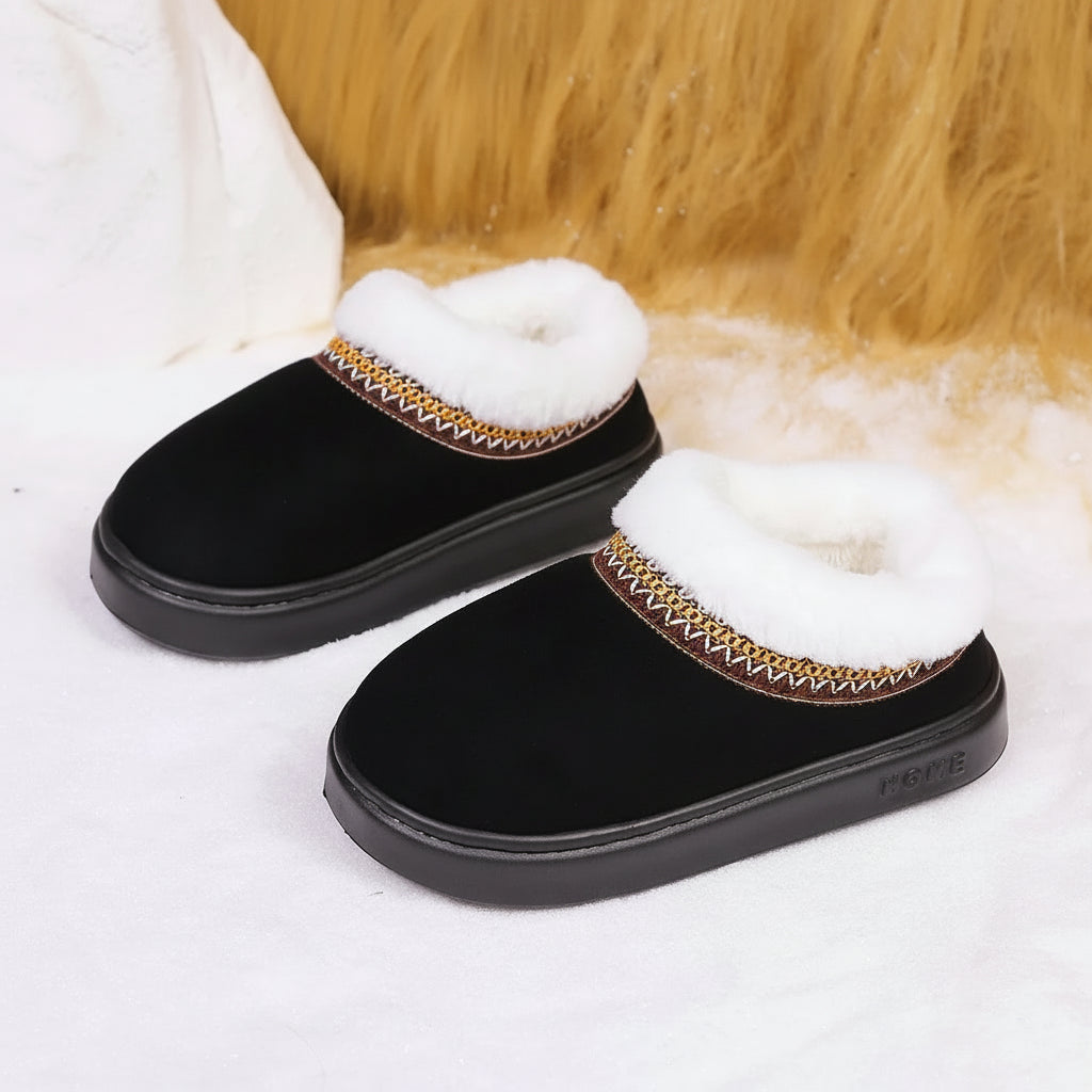 Lyxiga Fuzzy Ankelstövlar för Kvinnor™